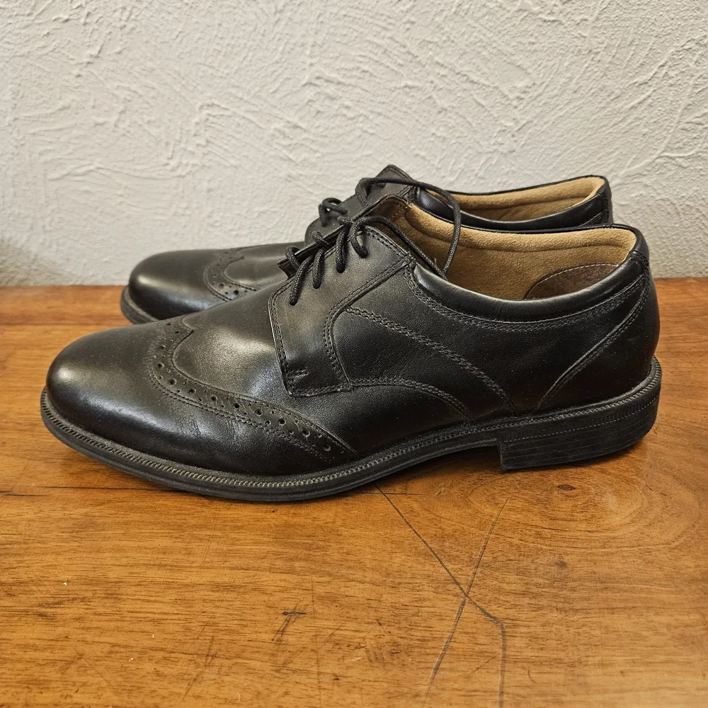 Florsheim‎ Portfolio Wing Ox Leather Wing Tip 11702-001 Black Size 11.5 D